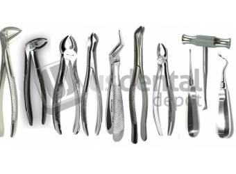KIT EXTRACTION FORCEPS INSTRUMENTS