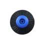 BESQUAL B27 - Lathe brushes 3in ( 76mm ) Diameter - Per Unit - 4 Rows Converging bristle - Plastic hub - #PLASTIC B27