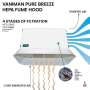 VANIMAN Pure Breeze Air Clean System and Hood - Each #10370 air purifier - for above ovens removing fumes - odors - and particulate -  #10370