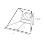 VANIMAN Fishmouth Plus for 1.5in or 2.5in hose - Each ( #VMC-A395 ) Shipping Dimensions  #VMC-A395