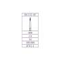 SHOFU Robot Carbide CTF-FG Finishers SH 132 UF  (Blades: 30 - 3pk) (Length: 3.0) (Head: 008) - #0763-3