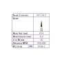 SHOFU Robot Carbide CTF-FG Finishers  SH 134 F (Blades: 16 - 3pk) (Length: 6.0) (Head size: 014) - #0768-3