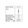 SHOFU Robot Carbide CTF-FG Finishers SH 135 (Blades: 8 - 3pk) (Length: 9.0) (Head: 014) - #0770-3