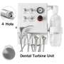 PEGASUS - High Speed Portable Turbine system with Bottle - Pedal and three way syringe - Coupling for 4 holes ( 4h) - Ideal for Hygienists - and dental labs -