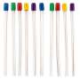 PLASDENT Saliva Ejector CLEAR w/ MULTICOLOR Tip 1000pk Bag 100 x 10 bags - Wire reinforced - ( Mfg #8000-CLM )