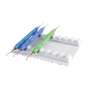 PLASDENT Instrument Mat-Small, Pastel Baby BLUE, 5-3/16in  x 4-1/8in . Reversible, 8 or 12 Instruments Capacity. #400MSS-2PS