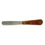 BUFFALO #8R Stainless Steel Spatula with 4in  Stiff Blade and Wooden - #79390