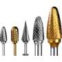 BUFFALO Abbott-Robinson 52R Small Egg/Oval Dual Cut Tungsten Carbide HP Burs, Regular - #18031