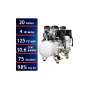 CALIFORNIA TOOLS - 20040DCADC Powerful 4.0 HP Ultra Quiet & Oil-Free Air Compressor﻿ + Air Drying System 98% + Automatic Drain  # 20040DCADC