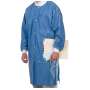 3D-DENTAL - ESSENTIALS Lab Coats Polypropylene BLUE Large 10/Bag - # DLJ-CBL  Light weight  - Breathable -   Button front closure |  Elastic cuffs | Knee-length style  | Collar