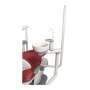 FLIGHT DENTAL - Flight A6 Radius Cuspidor with Lower Support Arm, Timed Bowl Rinse and Cup Fill Valves, Porcelain Bowl - # CUSP-1615