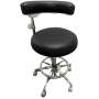 FLIGHT DENTAL - Flight Dental Systems FSASS-600 Deluxe Assistant Stool with Foot Ring and Adjustable Armrest, Pneumatic Height Adjustment, Five-Star Caster Base - # FSASS-600