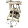 FLIGHT DENTAL - Flight Dental Systems MC-1300FC A-Series Doctors Mobile Cart with TRAD-2001 plus Integrated 1HP 2-Gallon Compressor, 3-Way Syringe, 3 Handpiece Tubings - # MC-1300FC