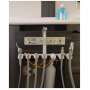 FLIGHT DENTAL - Flight Dental Systems RD-2102-VAC Rear Delivery System with Vacuum, Air and Water Regulators, Water Bottle, 3 Handpiece, 3-Way Syringe, HVE/SE Vacuum Package - # RD-2102-VAC