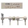 FLIGHT DENTAL - Flight Dental Systems RD-3100 Under Cabinet Mount Rear Delivery System, 3 Handpiece, 3-Way Syringe, No Vacuum - # RD-3100