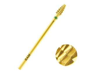 Carbide Nail Bits 3/32 Collet Mini Bullet Gold - JSP