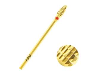 Carbide Nail Bits 3/32 Collet Mini Bullet Gold - JSP