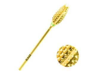 Carbide Nail Bits 3/32 Collet Large Bullet Gold - JSP
