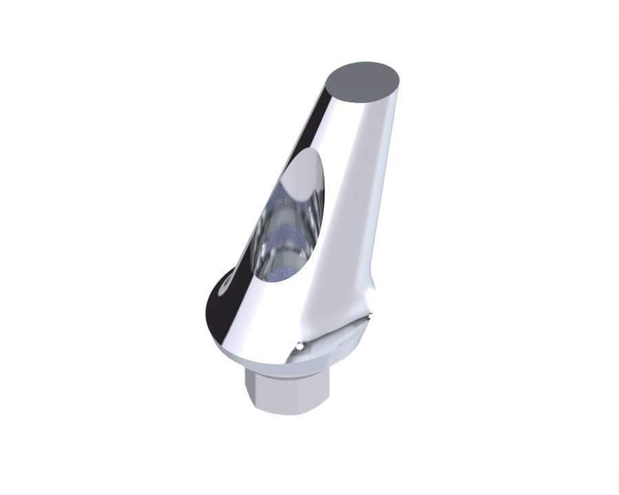 25° Multiunit Abutment — Internal Hex (INTHex) NP (Engaging 25d Angled HEI-35651) — product photo