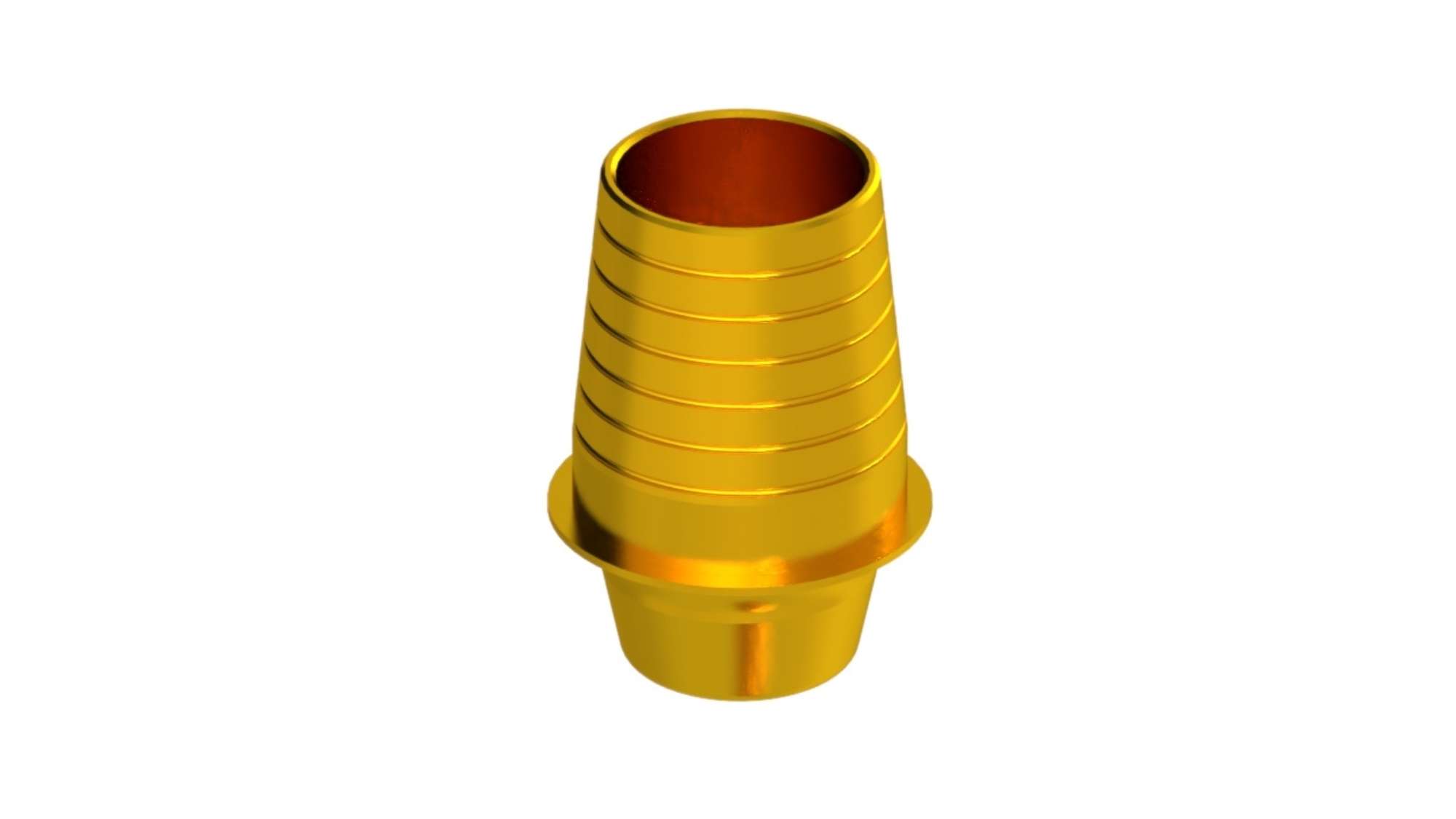 1G TiBase Abutment — Non-Engaging — Conical Reactive NP (HEC-35750) — product photo