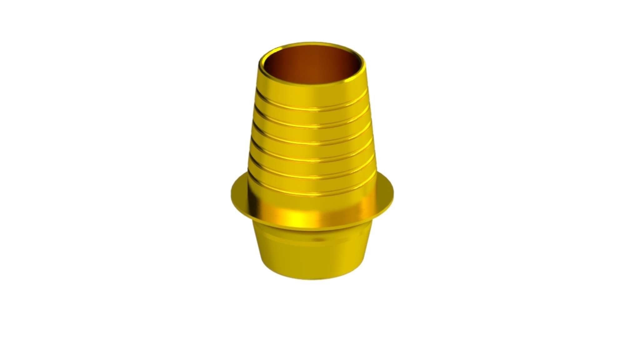1G TiBase Abutment — Non-Engaging — Conical Reactive RP & WP (HEC-43750) — product photo