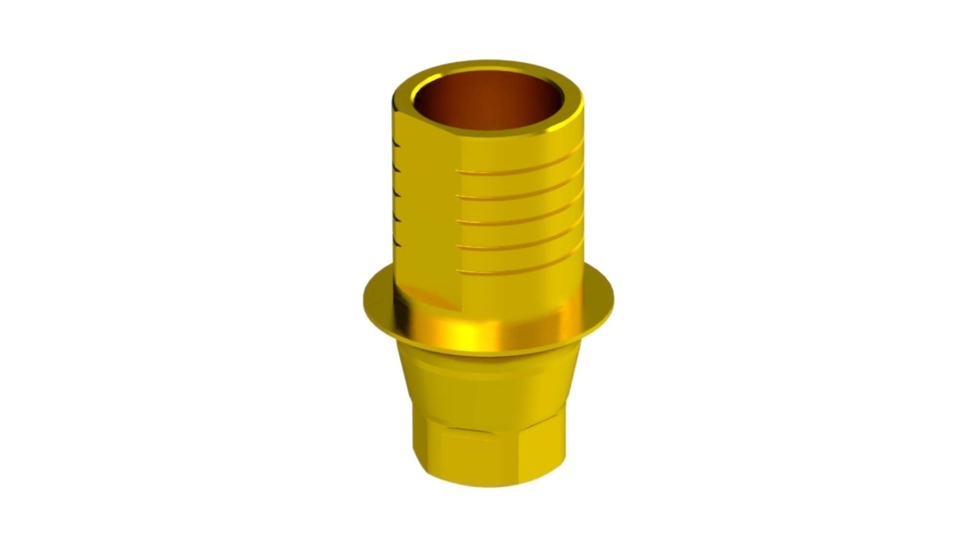 1G TiBase Abutment — Engaging — Conical Reactive RP & WP (HEC-43751) — product photo