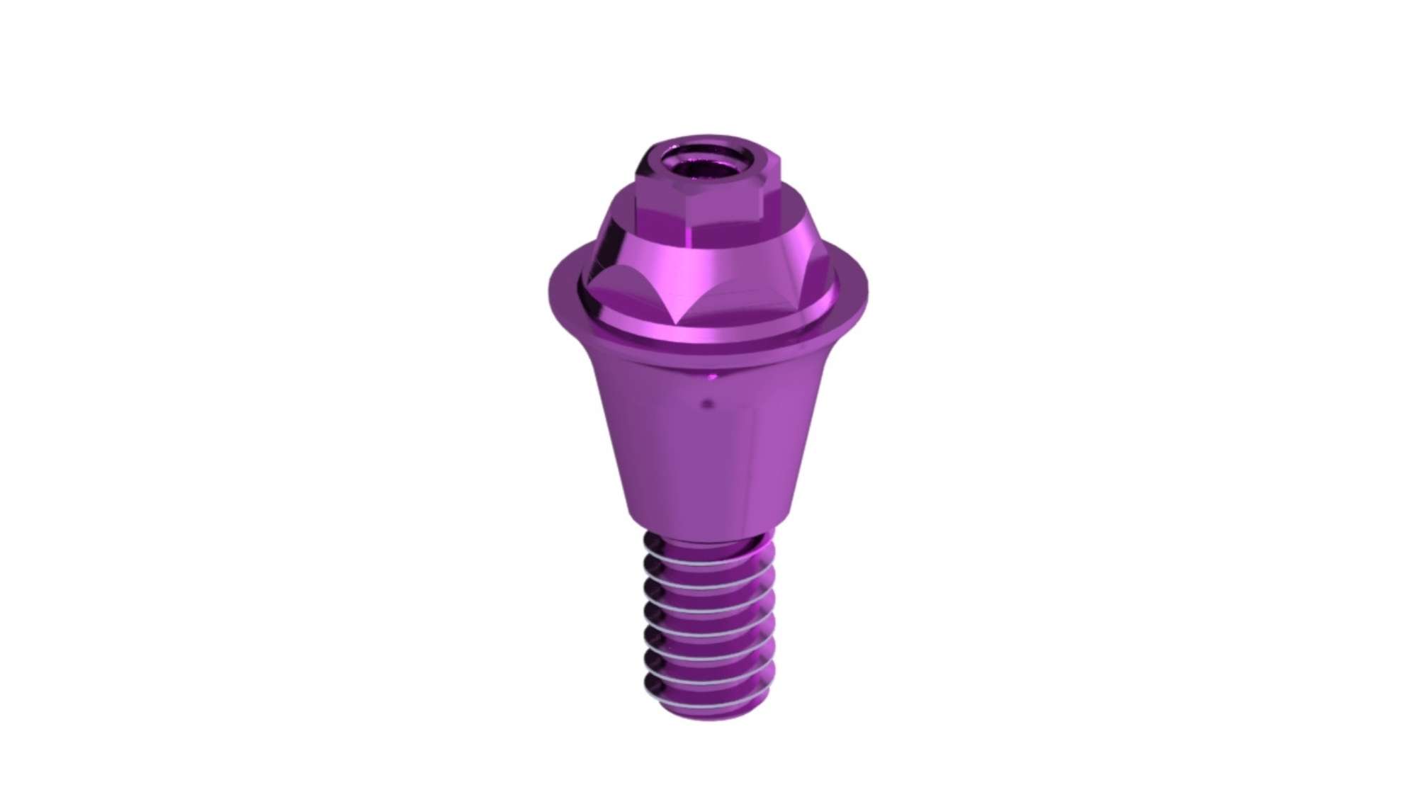 Straight Multiunit Abutment — Conical Reactive RP & WP (Strght Multiunit HEC-43801) — product photo