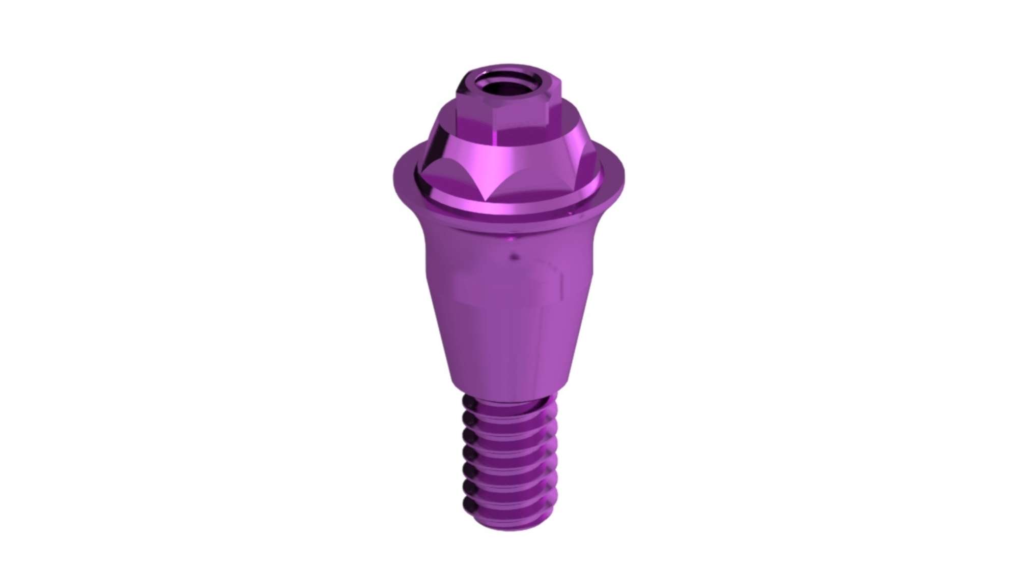 Straight Multiunit Abutment — Conical Reactive RP & WP (Strght Multiunit HEC-43802) — product photo