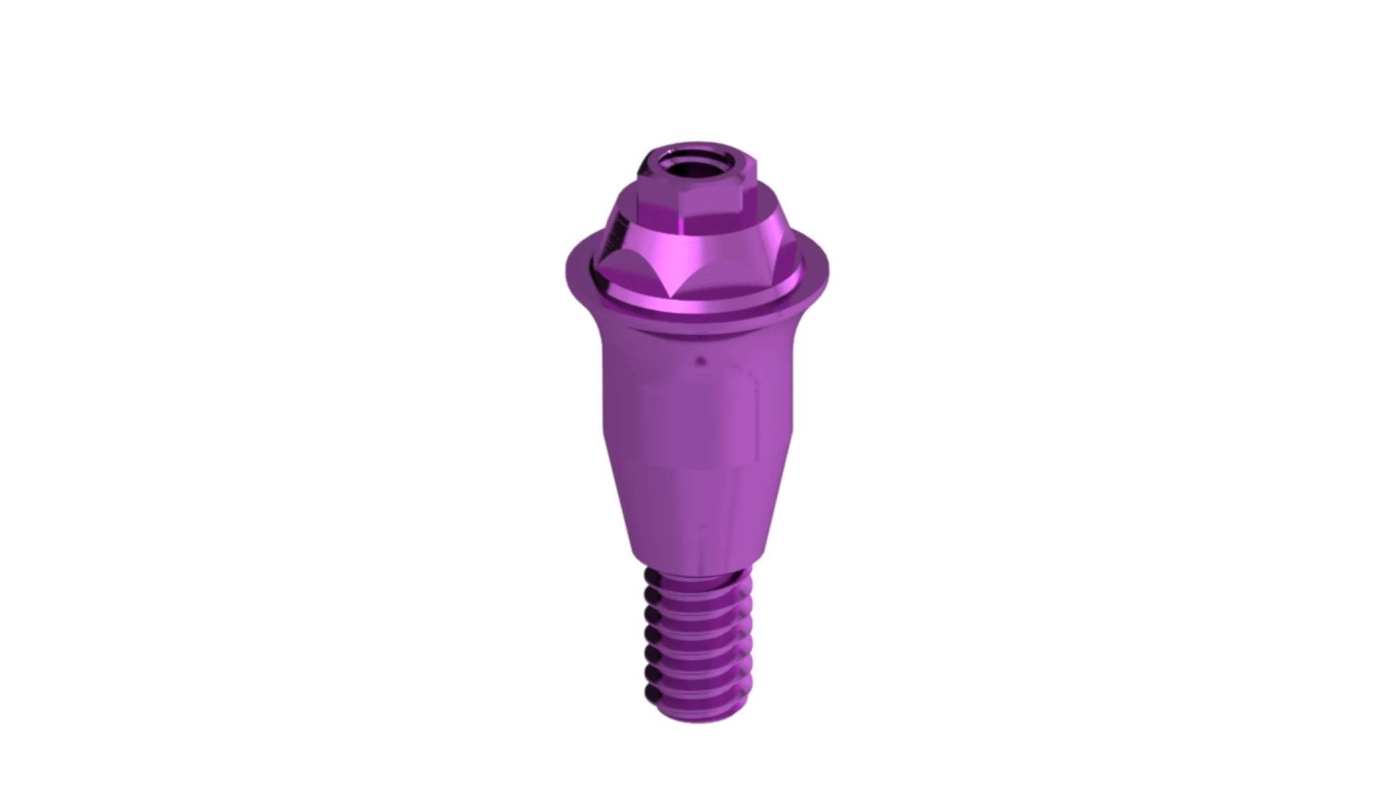 Straight Multiunit Abutment — Conical Reactive RP & WP (Strght Multiunit HEC-43803) — product photo