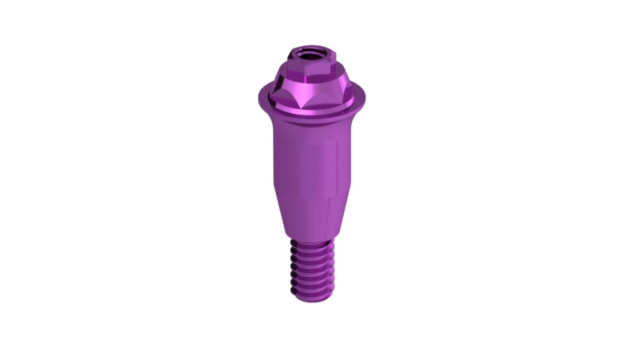 Straight Multiunit Abutment — Conical Reactive RP & WP (Strght Multiunit HEC-43804) — product photo