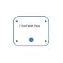 IMAGE WORKS - 2 Stud Wall Mount Plate - Accessories for Image Scan HD - #9992720002