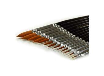 BesQual Porcelain Brushes Black Handle | BESQUAL