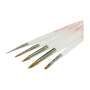 BESQUAL - Natural Hair Porcelain Brushes with Stick Handle - 5 PCS SET (1R, 3R, 4F, 5R, 6R) - # 290-100