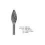 BESQUAL - Lab Carbide Burs #51A Flame - HP Shank - # 302-05101