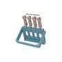 BESQUAL - Bur Block // IT-Driver Stand - Holds 8x 2.35mm or 8x
1.60mm Shank Carbide Burs with rotation kick stand - Blue - # 305-288