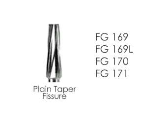 FG Carbide Burs Plain Taper Fissure | BESQUAL