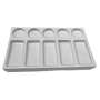 BESQUAL - Ceramic Staining Tray 7.5 x 4 3/8 x 7/8 inches with 10 Slots - # 507-805