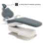 ADS Dental Systems - AJ12/AJ15/AJ16 Headrest Color U7 Misty Grey Upholstery - # 8022045
