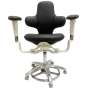 FLIGHT DENTAL - Flight Dental Systems FSDOC-602 Premium Doctor Stool, Upgraded Backrest and Tilt Mechanism, Powder-Coated Aluminum Base with High-Quality Casters - # FSDOC-602