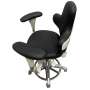 FLIGHT DENTAL - Flight Dental Systems FSDOC-602 Premium Doctor Stool, Upgraded Backrest and Tilt Mechanism, Powder-Coated Aluminum Base with High-Quality Casters - # FSDOC-602