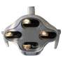 FLIGHT DENTAL - G.Comm IRIS LED Operatory Light, Post Mounted, Adjustable 4200K-6000K Color Temperature, 8000-35000 Lux Intensity, 8 LEDs, Triple Axis, Aluminum Construction - # LL-306G