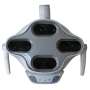 FLIGHT DENTAL - G.Comm IRIS LED Operatory Light, Post Mounted, Adjustable 4200K-6000K Color Temperature, 8000-35000 Lux Intensity, 8 LEDs, Triple Axis, Aluminum Construction - # LL-306G