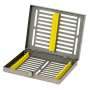 FLIGHT DENTAL - Flight Sterilization Cassette with 10 Insert Capacity, Stainless Steel, Smaller Capacity for Specialized Procedure Trays - # CA-1001
