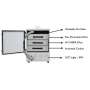 FLIGHT DENTAL - Flight DefendME II Aerosol Evacuator System, 4-Stage HEPA Filtration, UV-C Disinfection, 350W Brushless Motor, 250 CFM, 59dB at Max Speed - # AE-2000
