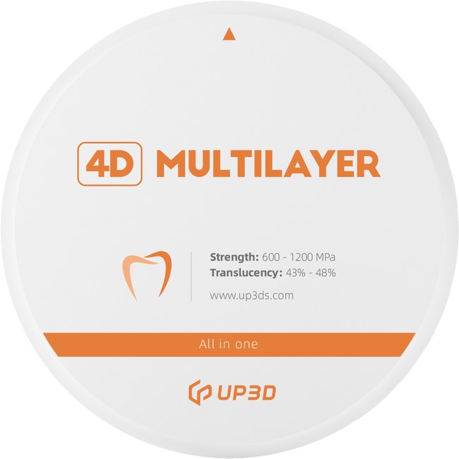 UP3D Zirconia 4D Multilayer disc