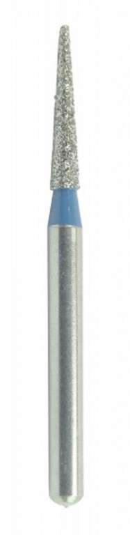 Shark FG Diamond - 10pk burs TC-21 - 858-014M FG - Long Taper Point End Medium- - Blue Medium - ( #1314.8 ) #TC21 Blue Medium