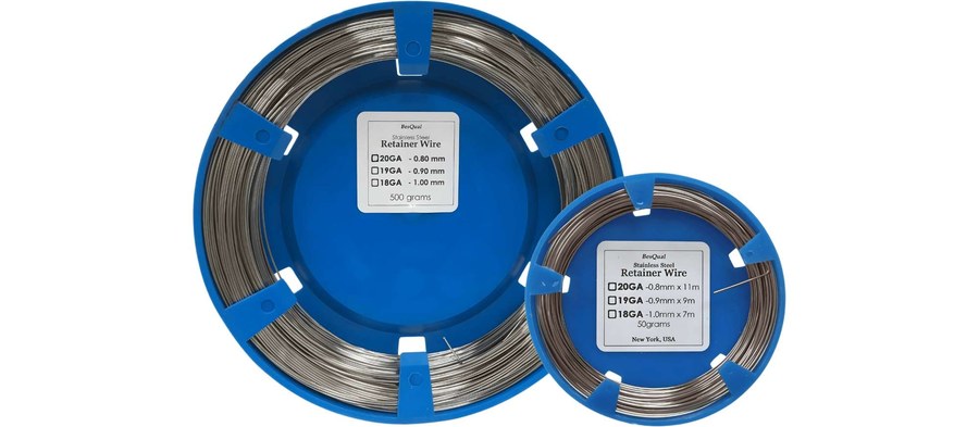 BESQUAL Retainer Wire (Stainless Steel) 18 GA - 1.0mm (0.040in) 500grams