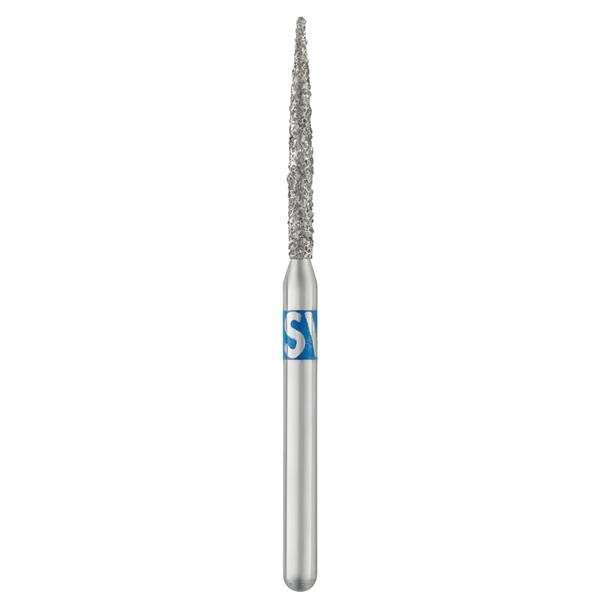 SS WHITE SS-WHITE - Piranha Diamonds FG Medium Grit , Flame Shaped, Single Use Diamond Bur