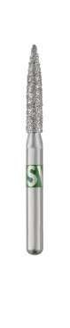 SS WHITE SS-WHITE -PIRANHA Diamond-Flame FG Coarse Shank Size 1.6mm Diameter 25pk Single Patient Use