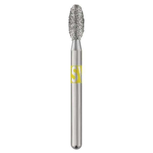 SS WHITE SS-WHITE - Piranha Diamonds FG 379.023 Very Fine Grit , Football Shaped, Single Use Diamond